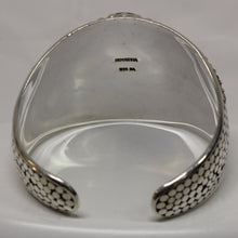 Important Cuff Bangle With Carnelian in Sterling Silver
