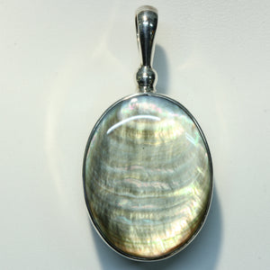 Buddha / Shell Reversible Silver Pendant by Sajen