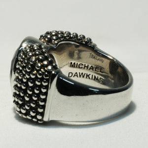 Smoky Quartz Ring in Sterling Silver by Michael Dawkins