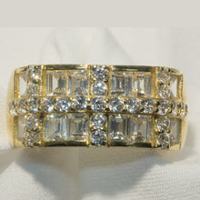 14K Gold CZ Fashion Band With Lots of ZING!